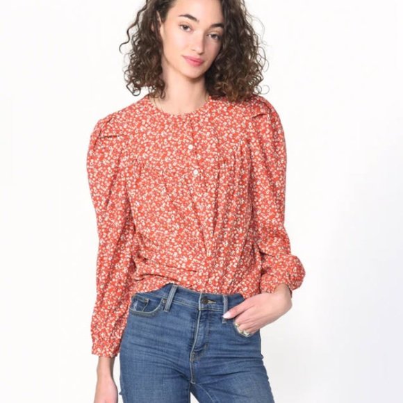 Greylin Floral Blouse - Picture 1 of 5